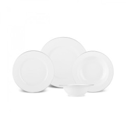 Karaca Eva 24 Parça 6 Kişilik Yemek Takımı Platin