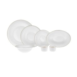 Karaca Fine Pearl Elizabeth 28 Parça 6 Kişilik Gold Yemek Takımı