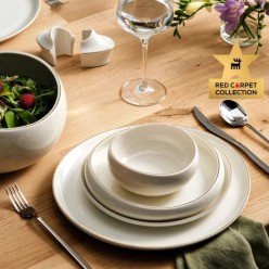 Karaca Red Carpet Streamline Hole Gold 59 Parça Porselen Yemek Takımı