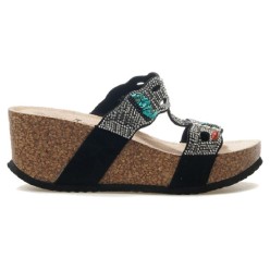 Guja Kadın Taş Detaylı Dolgu Topuk Günlük Terlik 25Y 25Y101