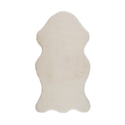 Bunny BN01 Cream Tavşan Postu Yumuşak Pelüş Halı 80x150