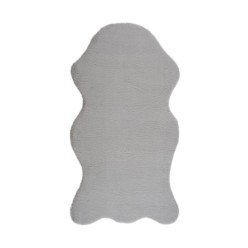 Bunny BN01 Grey Tavşan Postu Yumuşak Pelüş Halı 80x150
