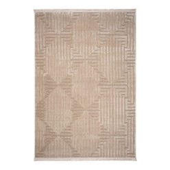 Pier PR03 Beige İskandinav Desenli Modern Salon Halısı 100x200
