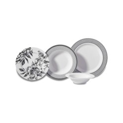 Korkmaz Vanessa Collection 24 Parça Yuvarlak Yemek Takımı