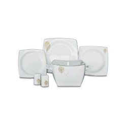 Korkmaz Bone Selection 60 Parça Kare Yemek Takımı A8456