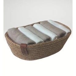 Özdilek Havlu Kutulu Peçeteli 6'lı Native Krem-Bej