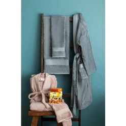 Apricitas Home Bambu Aile Bornoz Seti - Petrol Vizon