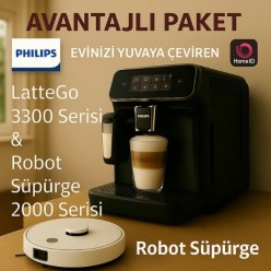 Philips Xu2000/21 Robot Süpürge & Ep3347/90 Otomatik Espresso Makinesi İkili Paket