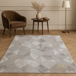 Padişah Halı Salon Halısı 200x290 Vera T0062 095 Gri