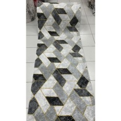 Merinos Kaymaz Taban Yıkanabilir Kesme Yolluk Felix Gri 150L