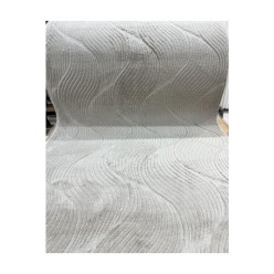 Merinos Rölyef Orla Bej Kaymaz Taban Kesme Halı Yolluk 100L