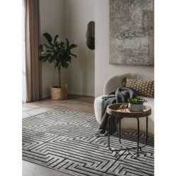 Cotton Halı Pier PR02 Grey İskandinav Desenli Modern Salon Halısı 160x230