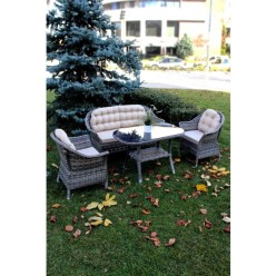 Flexy Garden Orkide 2'li Oturma Grubu 708 - Gri