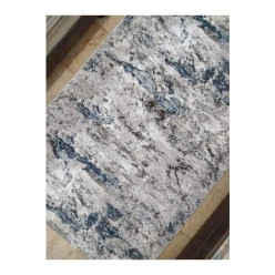 Dinarsu Halı Arke Desen Mavi Renk Kesme Kaymaz Taban Halı Yolluk 100L