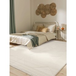 Cotton Halı Sidney SD03 Cream Pelüş Dokulu Salon Makine Halısı 100L