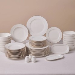 Karaca Elegance Bone Massimo 53 Parça 12 Kişilik Yemek Takımı Gold