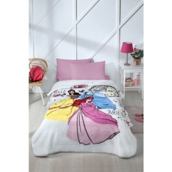 Özdilek Princess Time Disney Lisanslı Tek Kişilik Çocuk Battaniyesi 155x215 Cm
