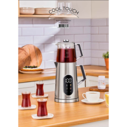 Karaca Cool Touch 1503 Çift Cidarlı Dijital Ekran Çay Makinesi Inox