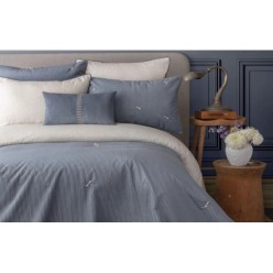 Apricitas Aristo Çift Kişilik Nevresim Yatak Örtüsü Seti - Petrol