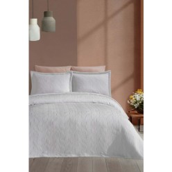 Elart Fashion Yatak Seti Çift Kişilik 6 Parça Ekru