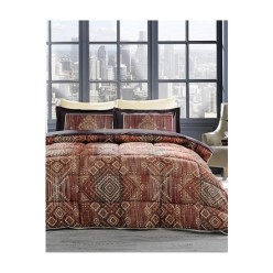 Özdilek Ranforce Çift Kişilik Uyku Seti – Boucle Kahve