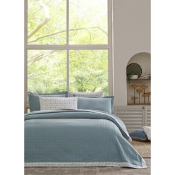 Özdilek Sarmaşık Çift Kişilik Jakar Biyeli Pike Takımı Maldiv