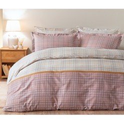 Puffy Stelia Çift Kişilik Nevresim Takımı - Mürdüm