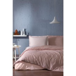 Özdilek Fitted Lastikli Ranforce %100 Pamuk Tek Kişilik Nevresim Takımı Trioline Tarçın