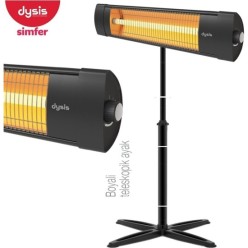 Dysis HTR-7407 Thermal 2300 W Ayaklı Infrared Isıtıcı