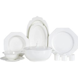 Korkmaz Mavera Collection Fileli 60 Parça 12 Kişilik Yemek Takımı