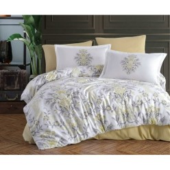 Clasy Liya Çift Kişilik Nevresim Takımı Gri