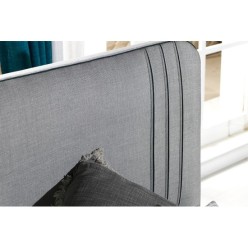 Armis Yatak Calipsa Başlık Mavi Detaylı Baza Başlığı 100cm