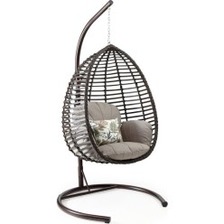 Capri Swing Gümbet Tekli Rattan Bahçe Balkon Salıncağı