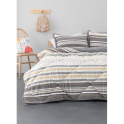 Merinos Comforter Luca 220x240 cm Çift Kişilik Yorgan Seti Sarı