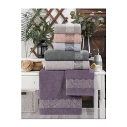 Şikel 6'lı Paket Cotton Havlu 50x30 Cm Mozaik