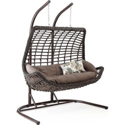 Capri Swing Cunda 2 Kişilik Rattan Bahçe Salıncağı