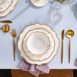 Karaca Forever Bone Fly 24 Parça 6 Kişilik Yemek Takımı