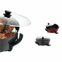 Lorenzo Gurmemix Çok Amaçlı Pişirici Pizza Tavası Siyah