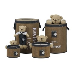 Arow TR-1049 4’lü Yuvarlak Bambu Sepet Seti