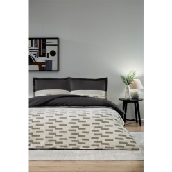 Özdilek Sculpted Lastikli Çift Kişilik Nevresim Takımı Siyah