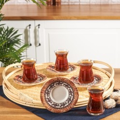 Karaca Zebra 12 Parça 6 Kişilik Çay Seti