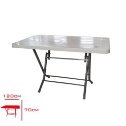 Florya Masa Eko Katlanır 70x120 Grand Beyaz / Teak / Cappuccino