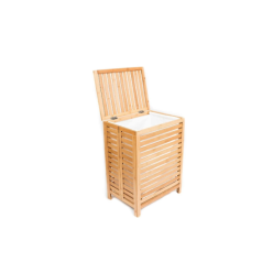 Panalı Bambu Katlanır Çamaşır Sepeti PNLB9123
