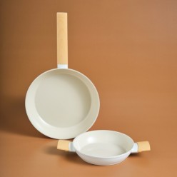 Karaca x Refika Swiss Crystal Almond Tava Sahan Set Krem