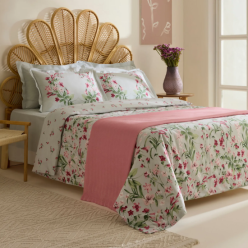 Karaca Home Madison %100 Pamuk Çift Kişilik Nevresim Pike Takımı Pembe