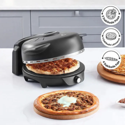 Karaca Gastro 10 in 1 Pizza, Pide, Lahmacun ve Tandır Ekmeği Makinesi Biodiamond Matte Black