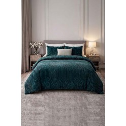 Özdilek Prestige Kabartma Desenli Battaniye 160x220 cm Atlantik Yeşil