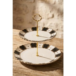 Acar Cleef Katlı Kurabiyelik Siyah 26 cm
