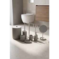 Acar Laduree JHN-09780/1 9 Parça Resin Banyo Seti Gri