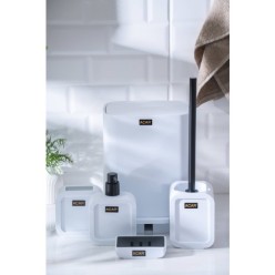 Acar Astoria AKR-07339/6 5 Parça Beyaz Akrilik Banyo Seti